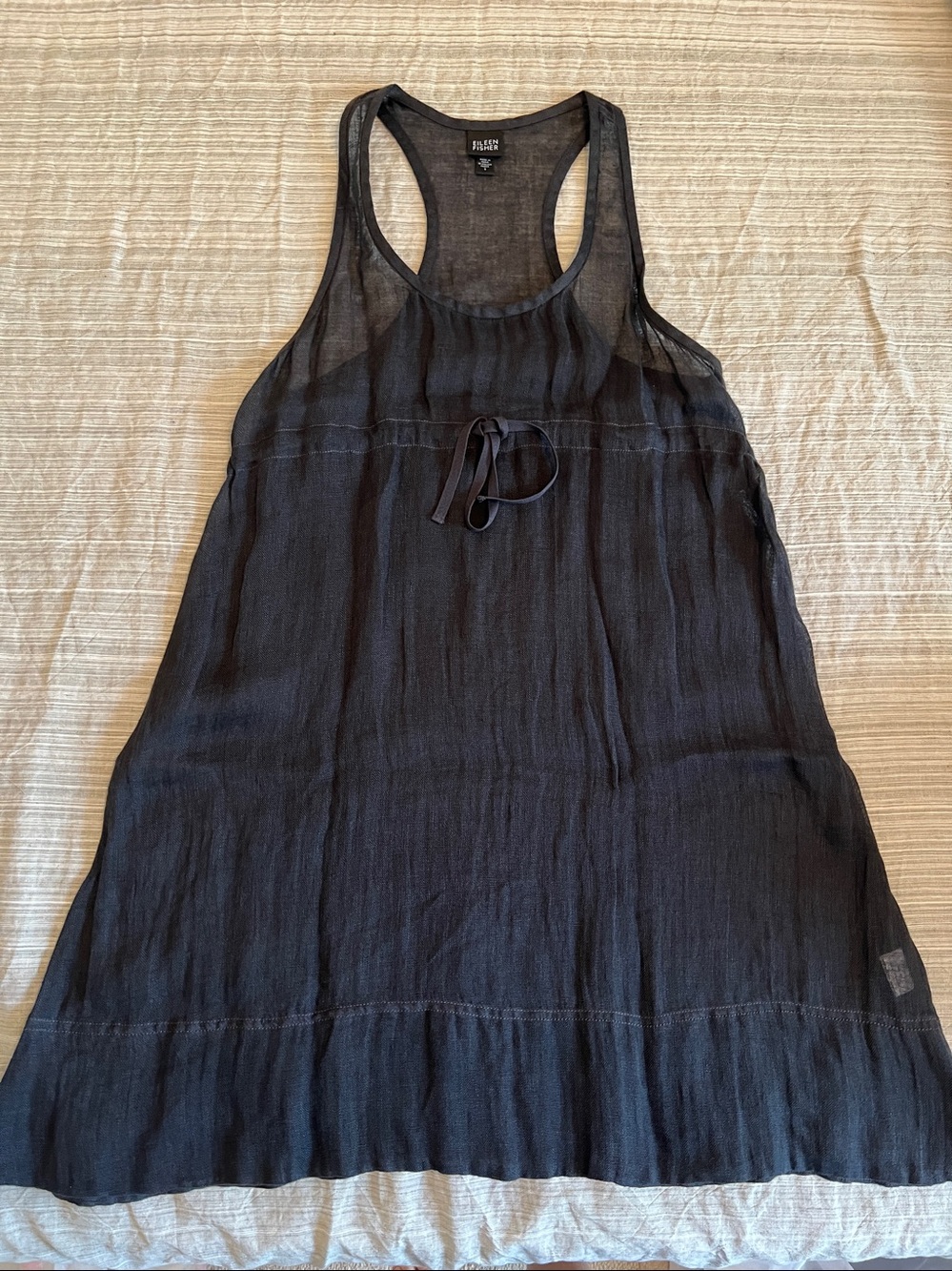 Eileen Fisher Italian Linen Tunic/Dress/swim Cover Up